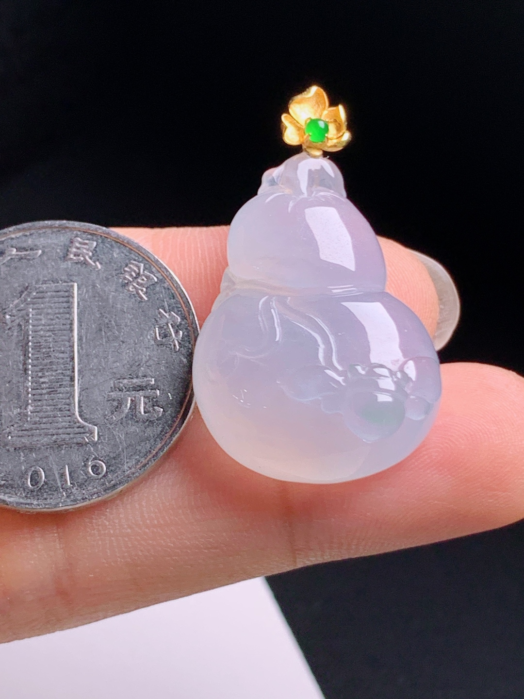 ️ 葫芦吊坠，金扣点缀饱满圆润，福气绵长 530708