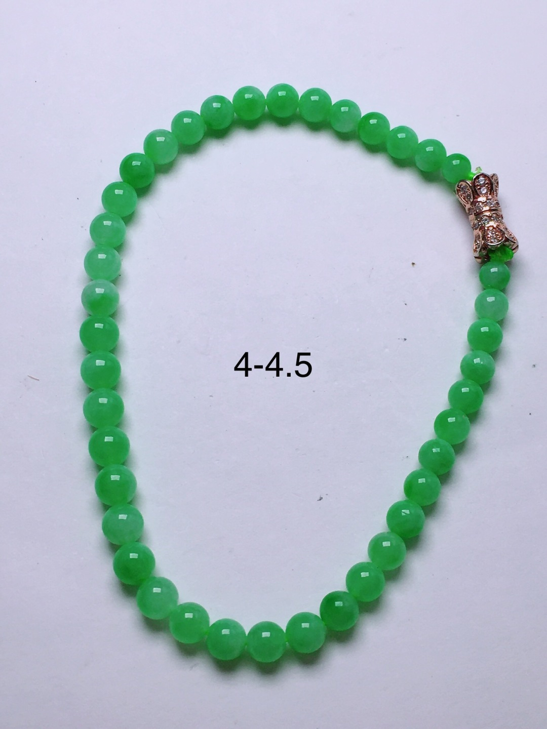 ️绿珠子手串，晶莹剔透，新颖时尚，4-4.5