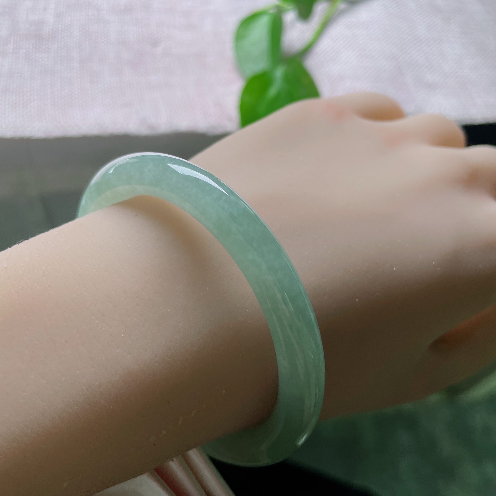 54/7.8，晴绿圆条，美人条，晶莹玉透，种老，水光潋滟，温婉，皮纹，ss55888a