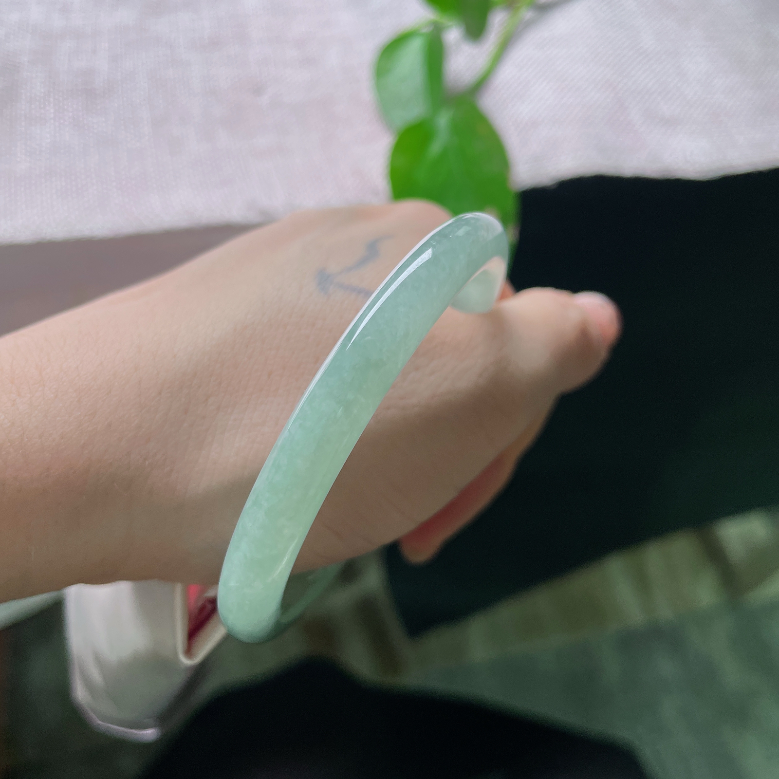 54/7.8，晴绿圆条，美人条，晶莹玉透，种老，水光潋滟，温婉，皮纹，ss55888a