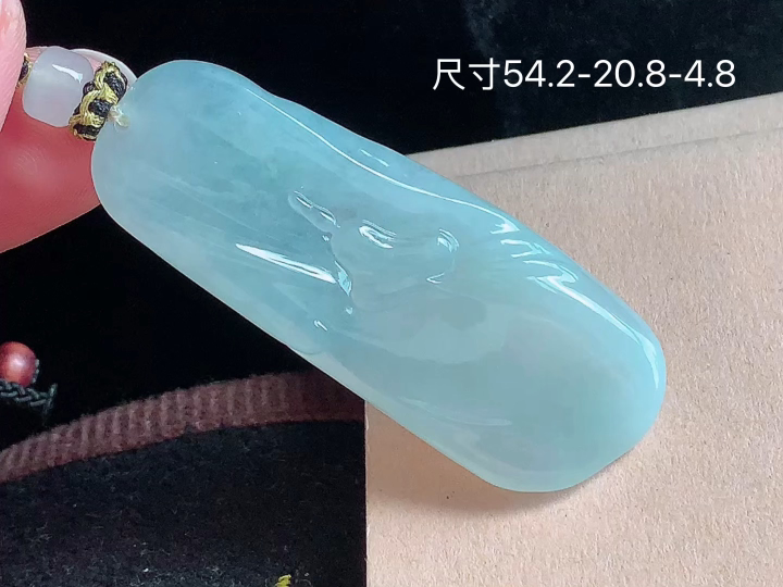 冰底色悟道 无裂, 尺寸，54.2-20.8-4.8