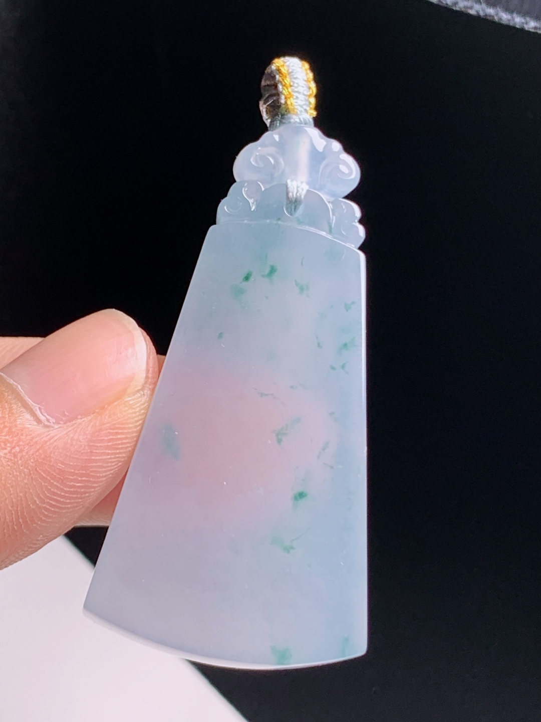 ️ 冰种飘花无事牌，底子柔和意境悠然，静心安然 1807