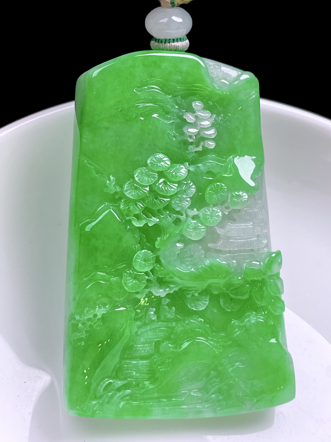 ️ 山水牌 色泽鲜艳，种老水润 尺寸：55.6/36/8.5