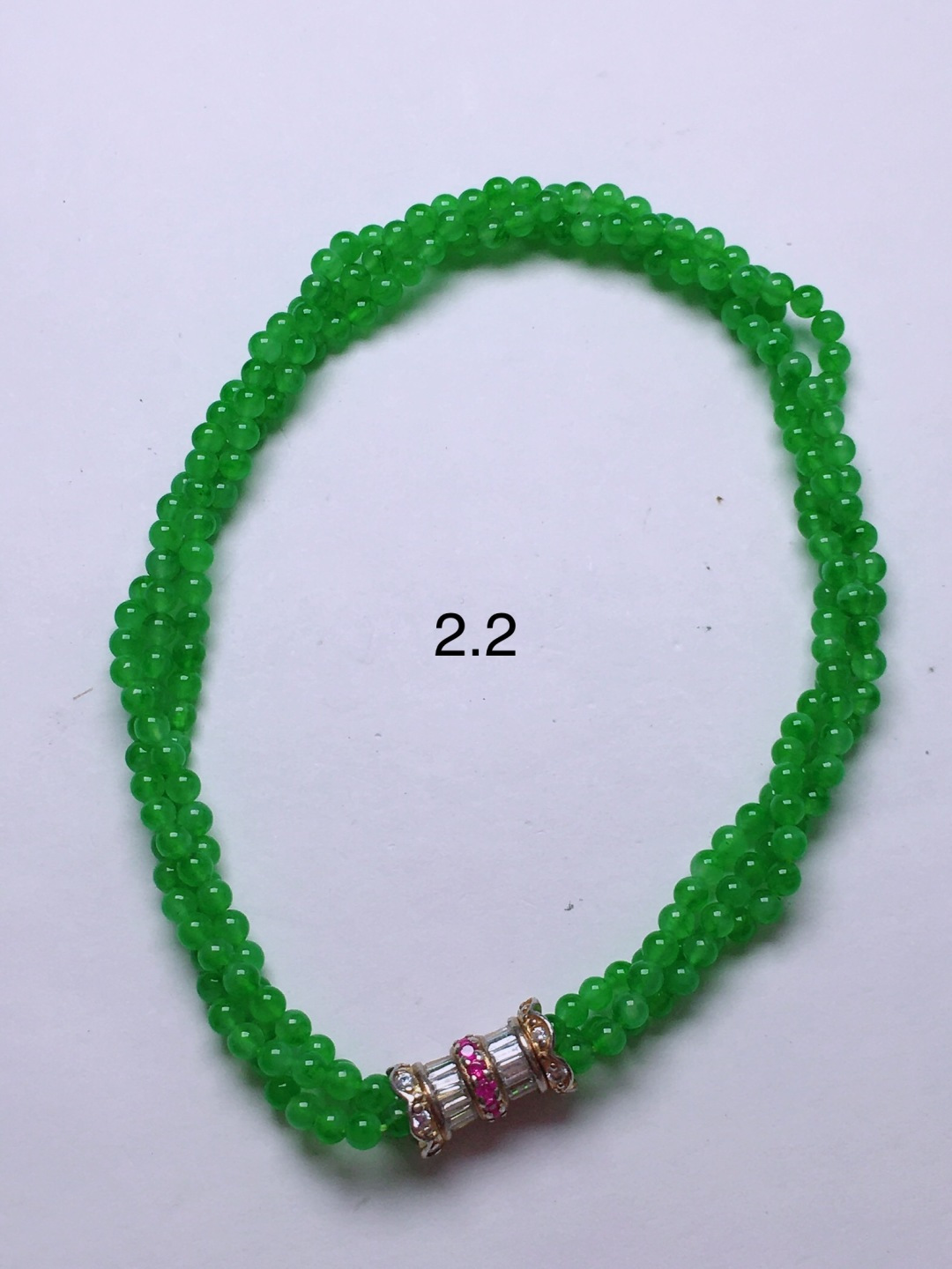 ️绿珠子手串，晶莹剔透，新颖时尚，2.2