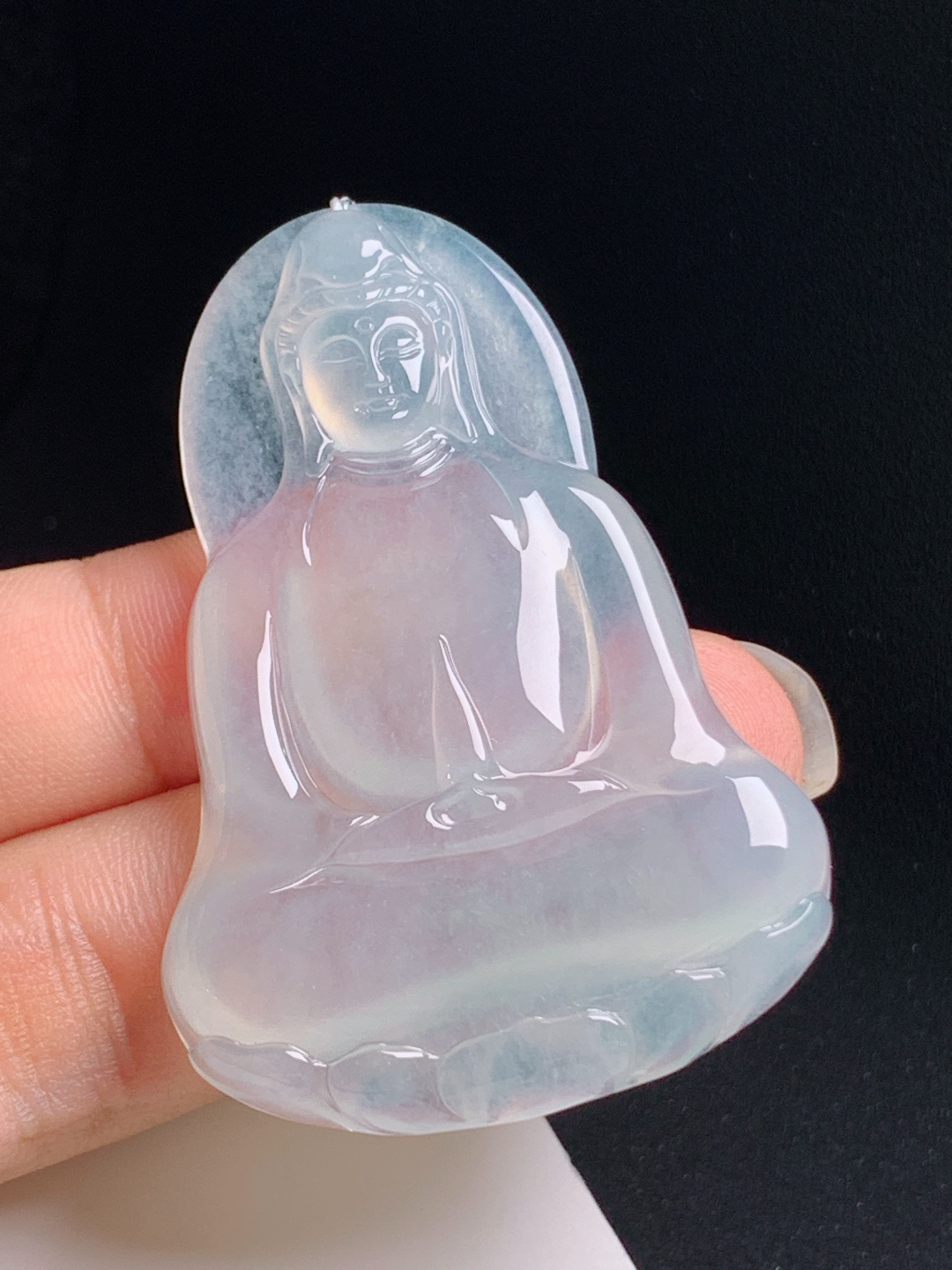 ️ 观音，通透莹润雕工端庄，护佑平安 1807
