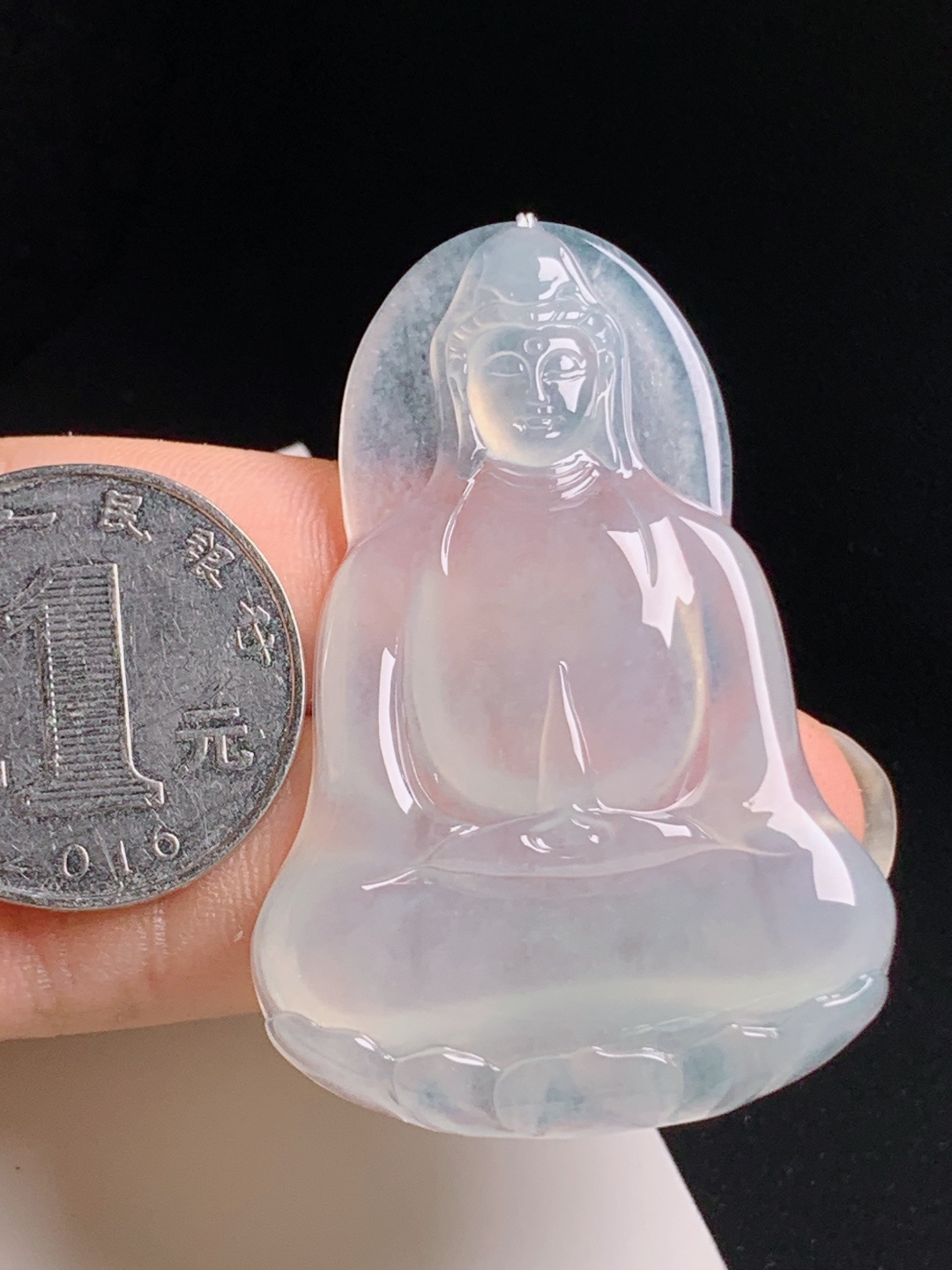 ️ 观音，通透莹润雕工端庄，护佑平安 1807