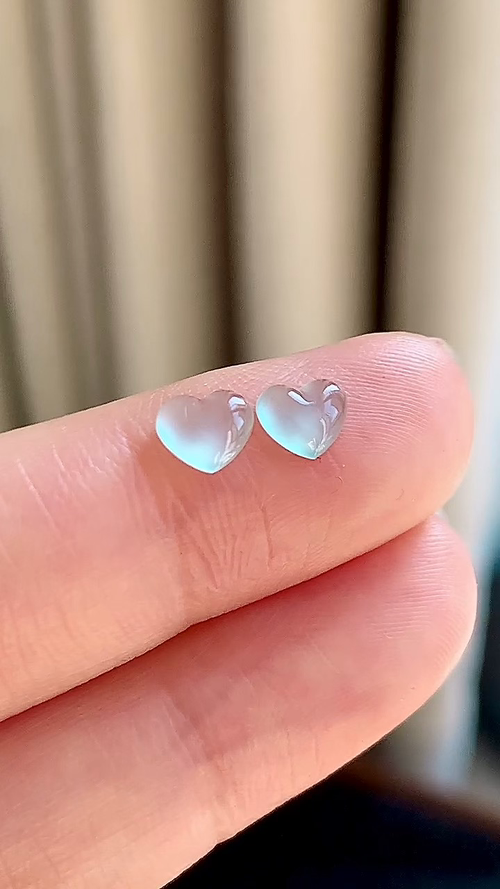 天然翡翠，冰晴爱心