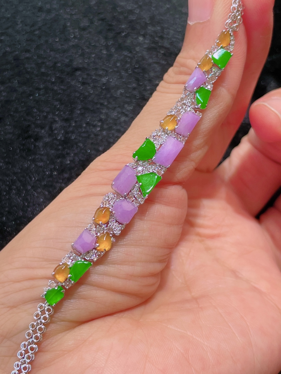 ️冰种手链，晶莹剔透，新颖时尚，7.6-4.4-3