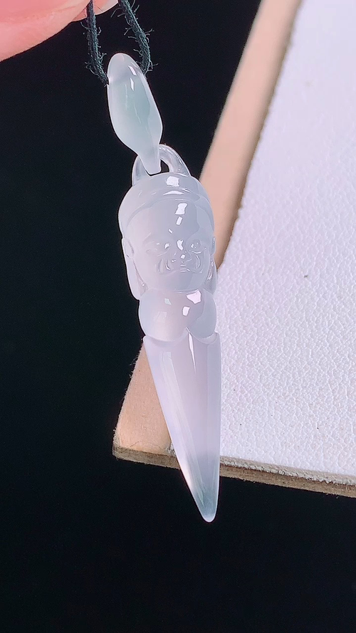 ️高冰佛牌，无裂，尺寸:33.5-8.7-5.7mm 9