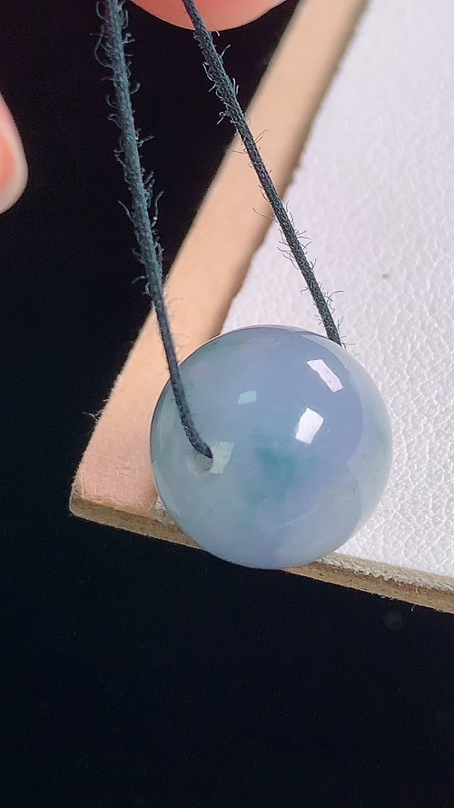 紫飘花圆珠，尺寸:13.6-13.6mm
