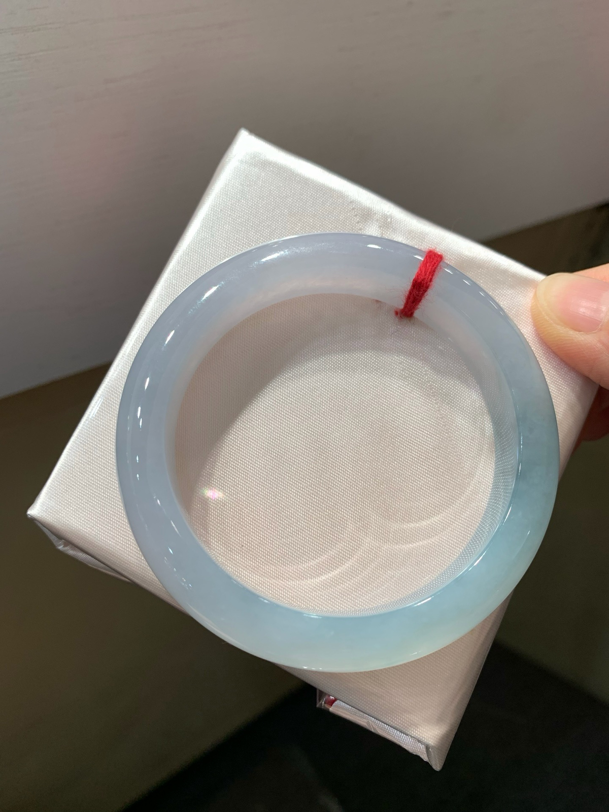 尺寸54.9/12.3/8.6，冰淡紫手镯