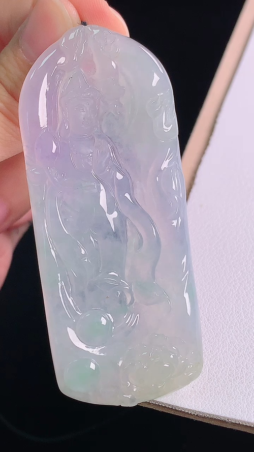 冰紫观音，无裂，尺寸:70.2-29.0-5.4mm 9