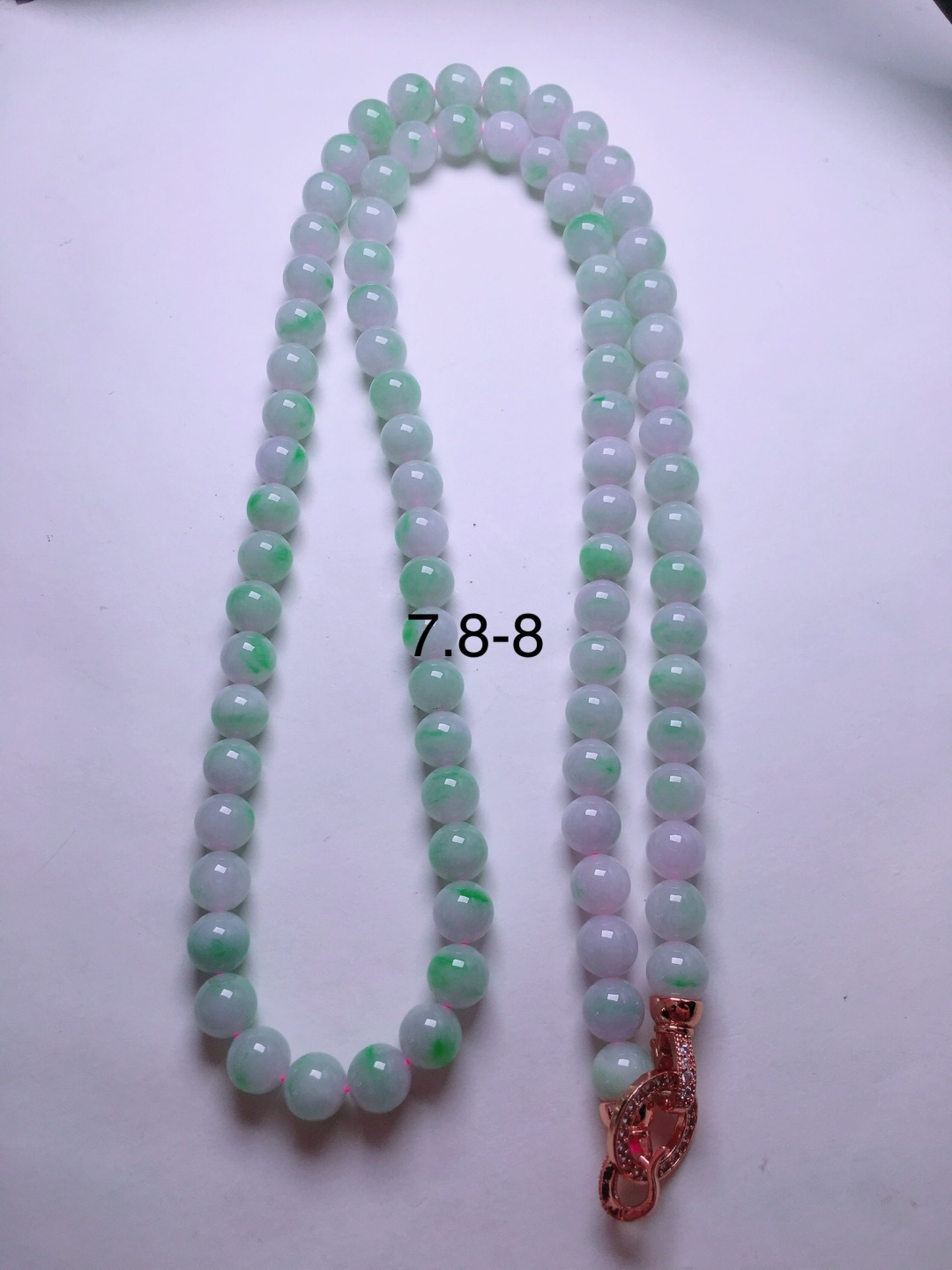 ️绿珠子项链，晶莹剔透，新颖时尚，7.8-8