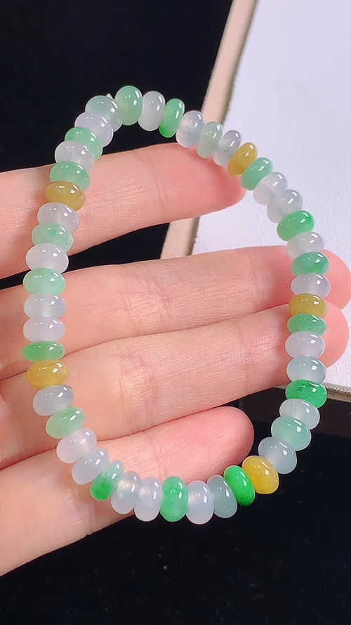 ️多彩手链，尺寸:7.0-3.8mm 9