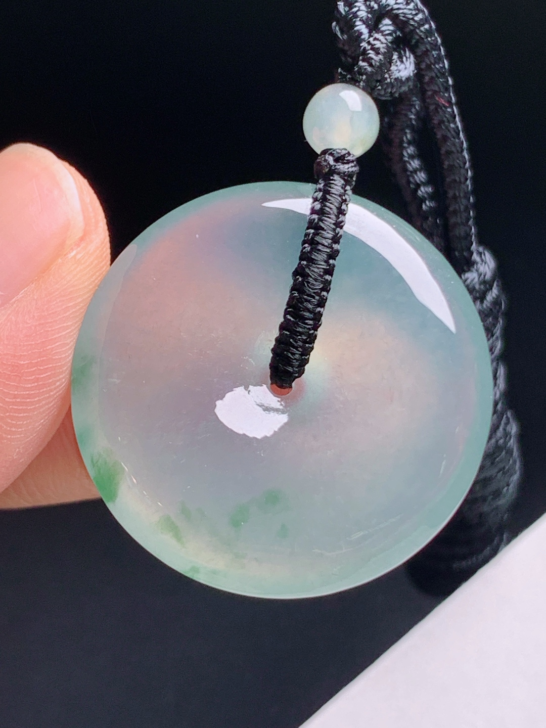️ 飘花平安扣，种质细腻飘花写意，佩戴吉祥 020710