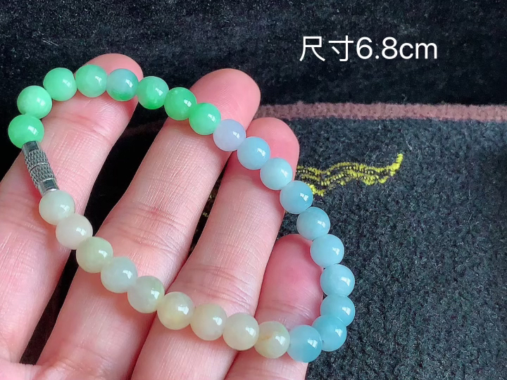 多彩手串 , 尺寸，6.8