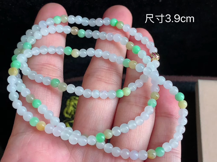 多彩珠链 , 尺寸，3.9