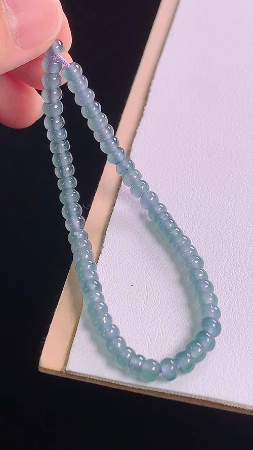 冰蓝手链，尺寸:4.5-2.6mm 10