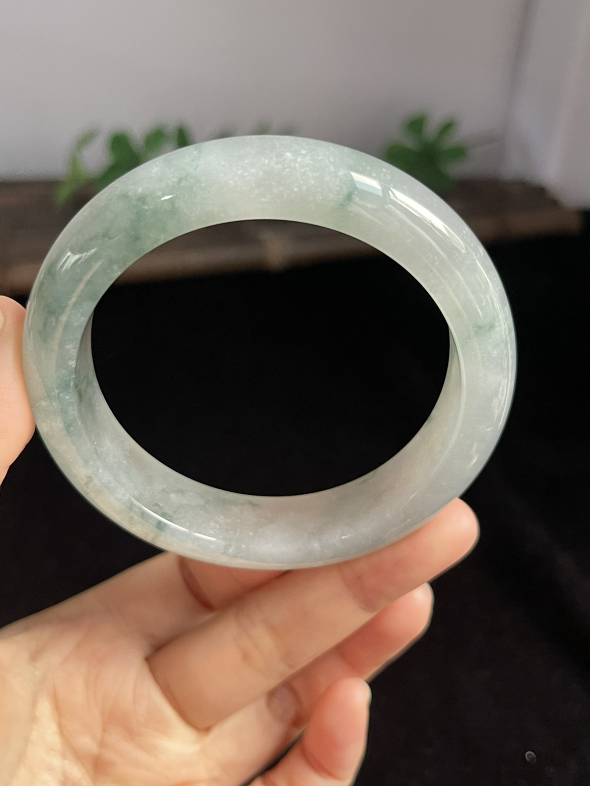 正圈57.5圈口，翡翠手镯