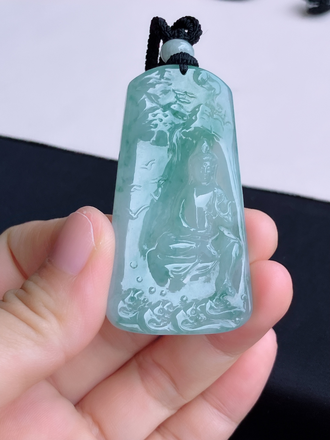 冰飘花观音，花色清爽，尺寸59/33/5.6/自然光实拍