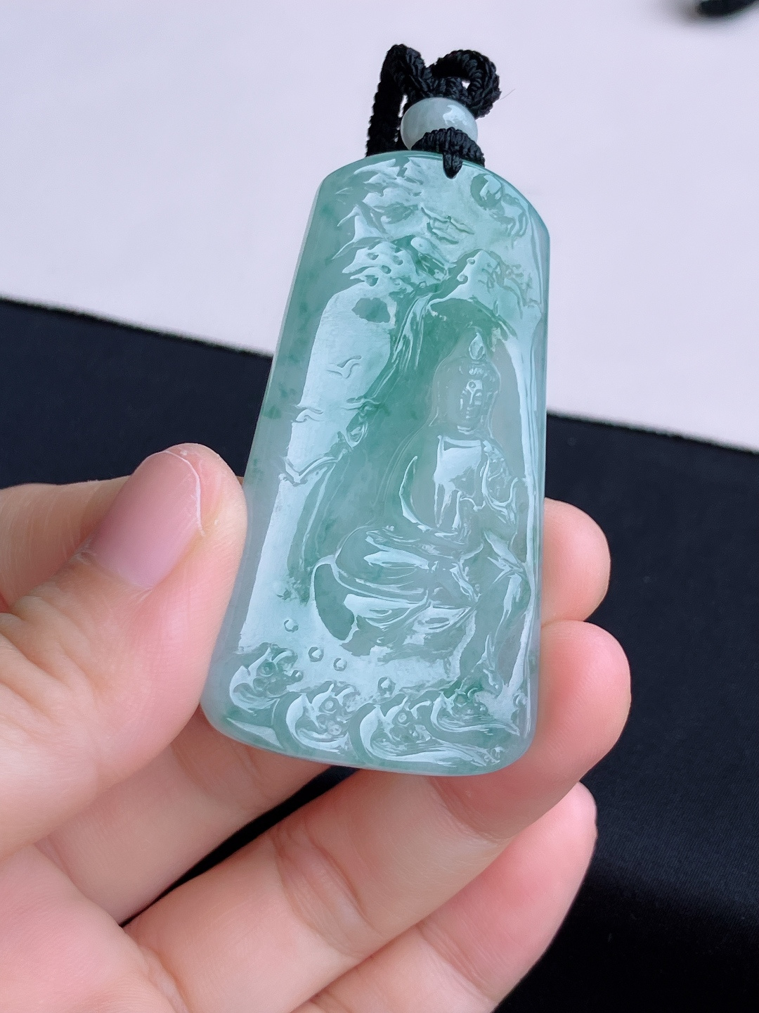 冰飘花观音，花色清爽，尺寸59/33/5.6/自然光实拍