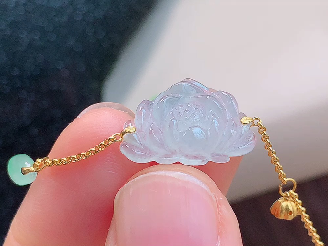 ️ 18K金伴钻花开富贵手链，尺寸18.6-12.3-4.6mm，包A附证书