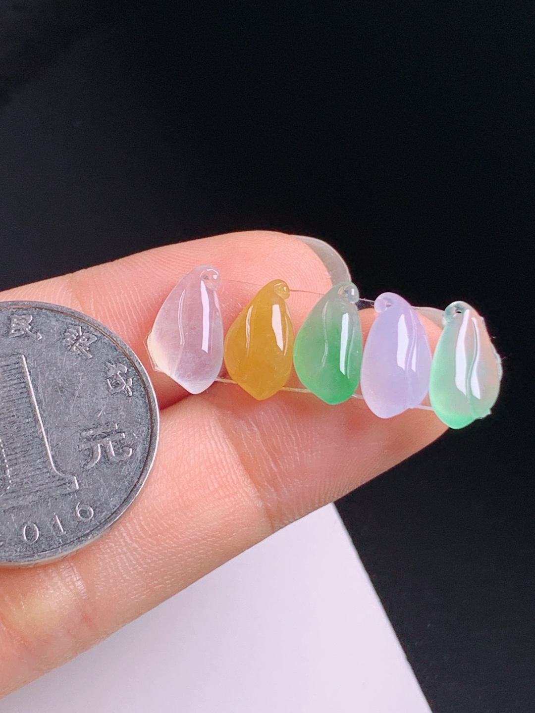 ️  多宝福瓜一手，冰透多彩灵气十足，小巧精致百搭配石 裸石11.9-6.5-3.5 53