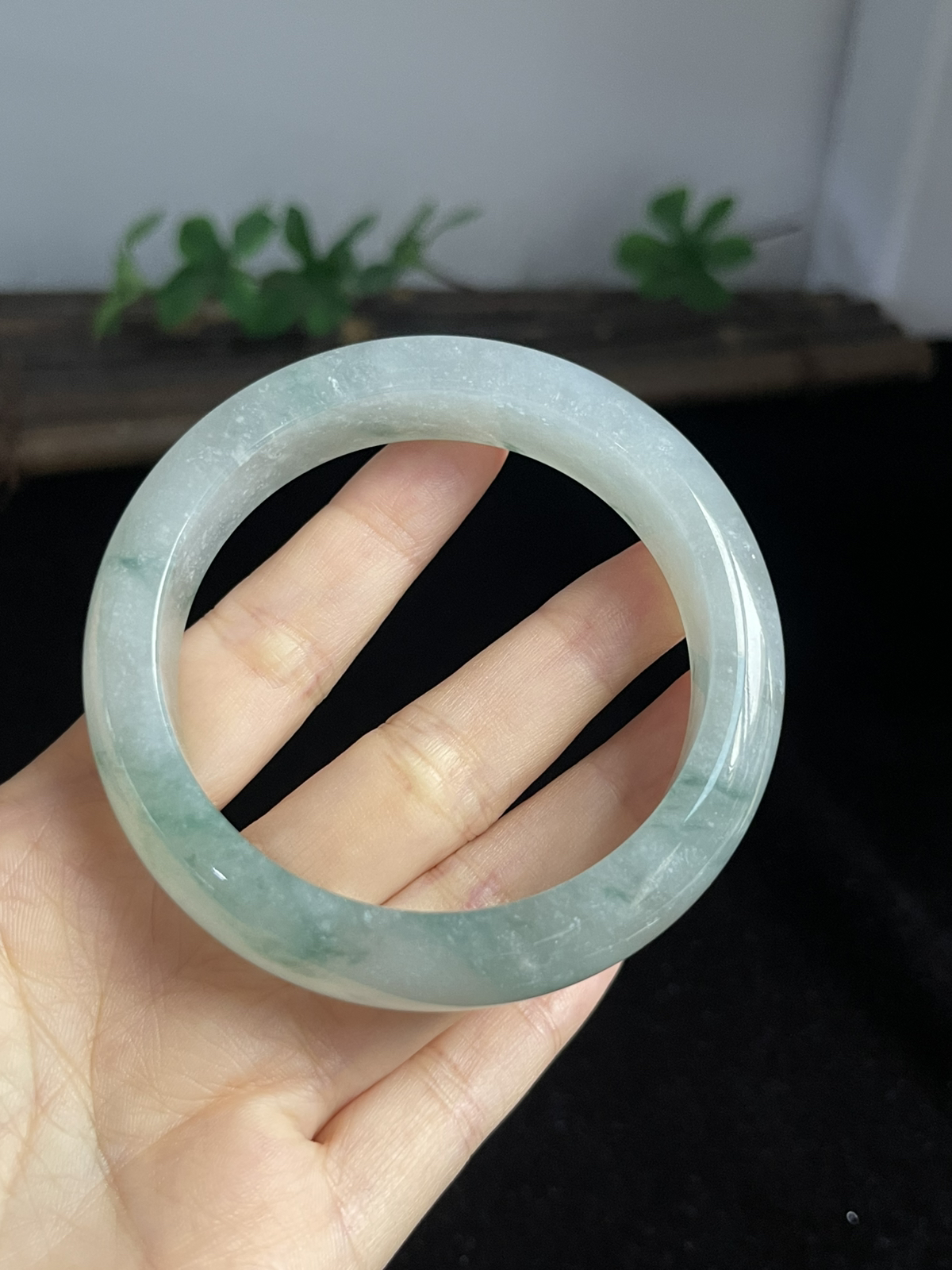 正圈57.5圈口，翡翠手镯