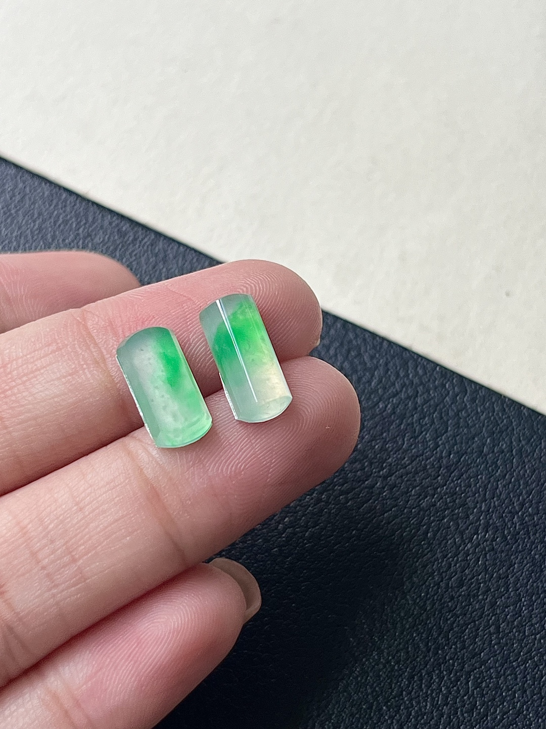️【马鞍一对】飘花灵动，种老细腻形体佳尺寸：12.7*5.6*3.4，12.1*5.8*2.5,a