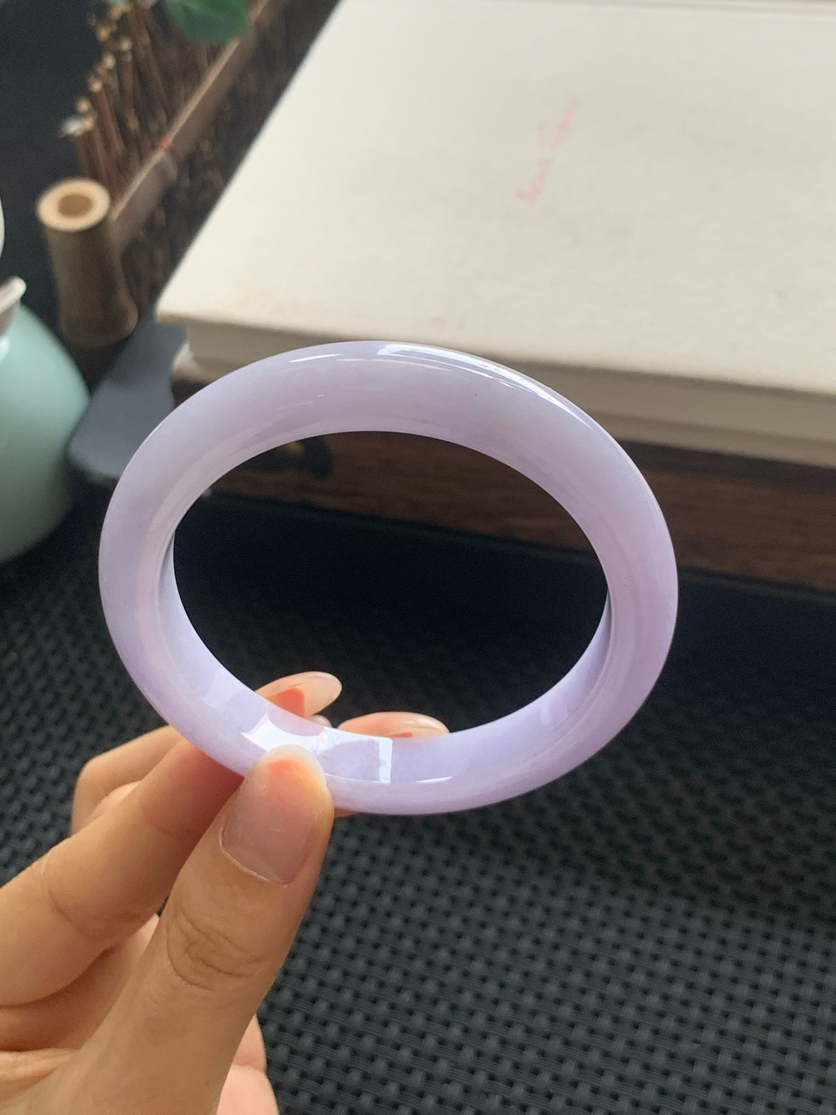 57.2圈口紫罗兰正圈手镯