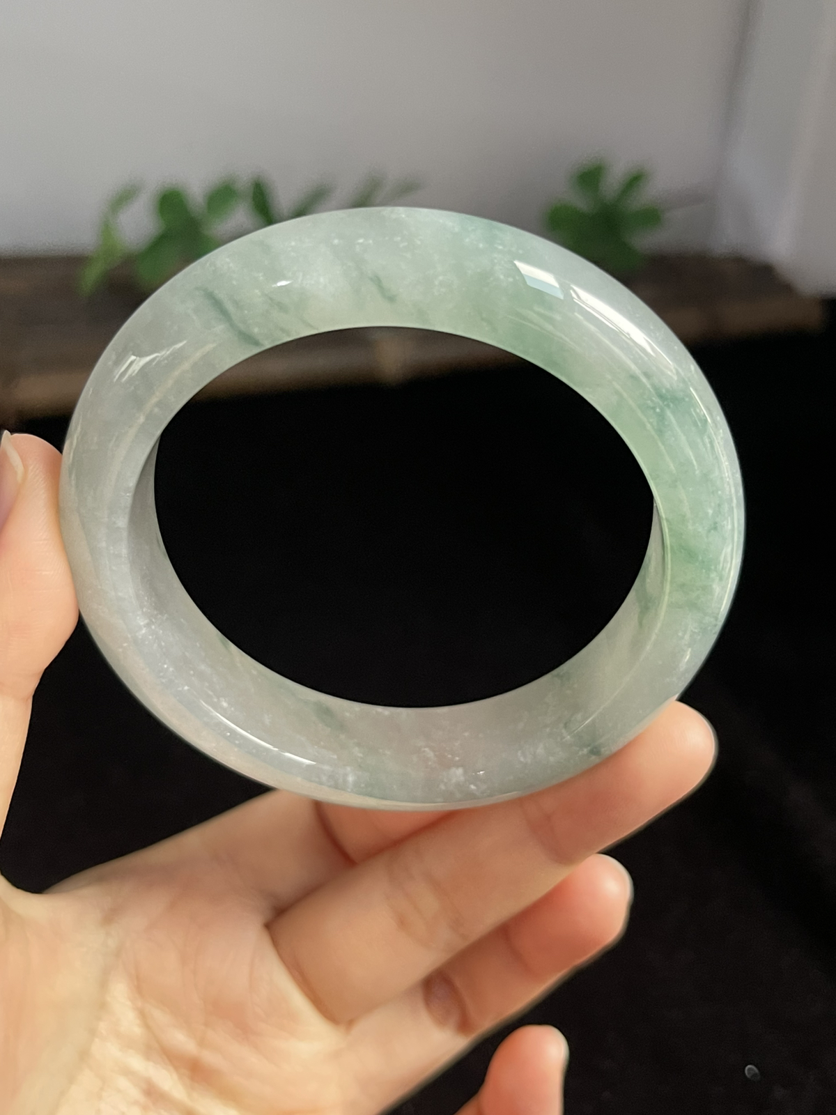 正圈57.5圈口，翡翠手镯