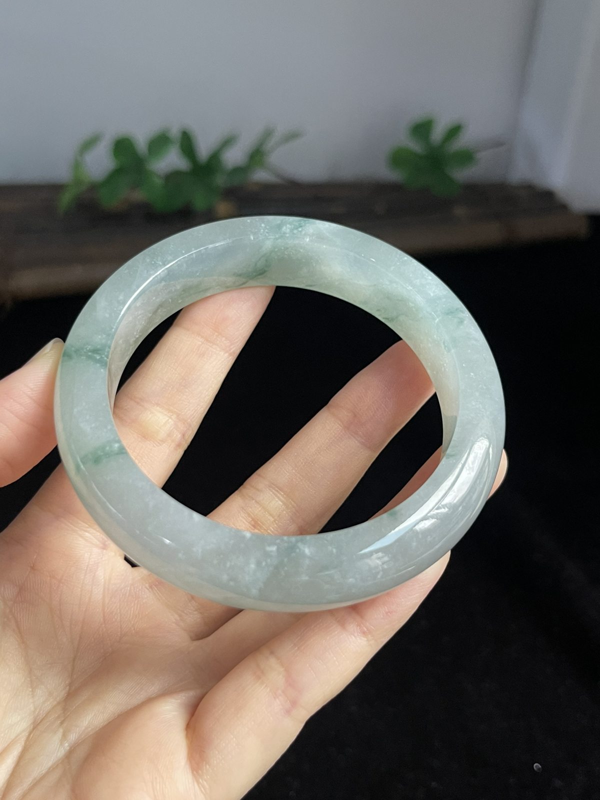正圈57.5圈口，翡翠手镯