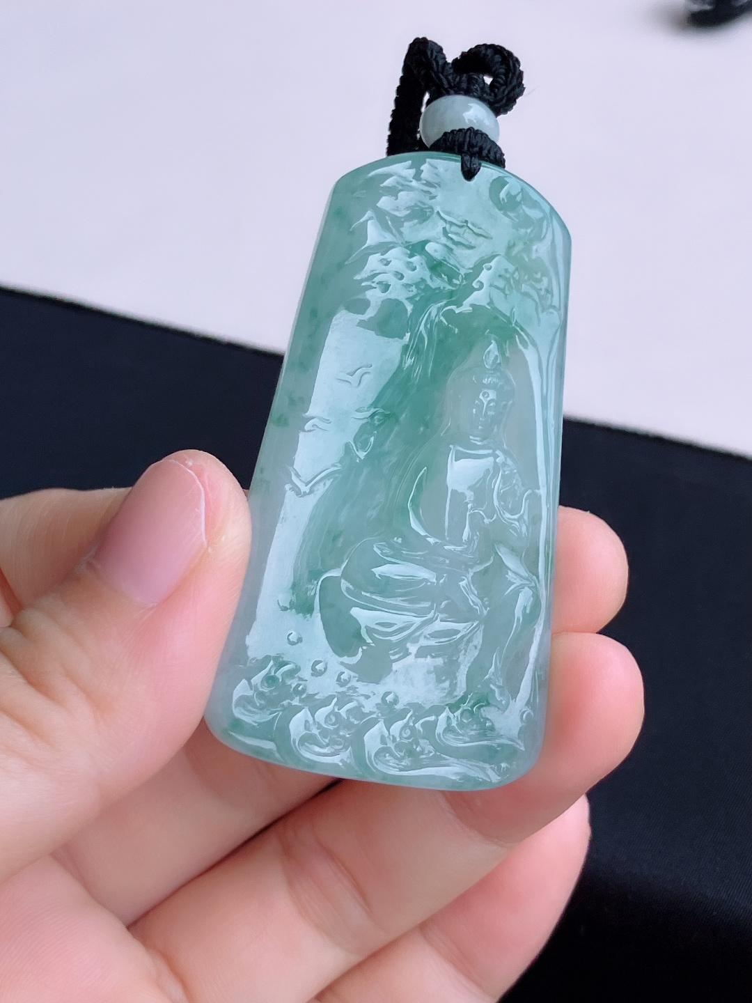冰飘花观音，花色清爽，尺寸59/33/5.6/自然光实拍