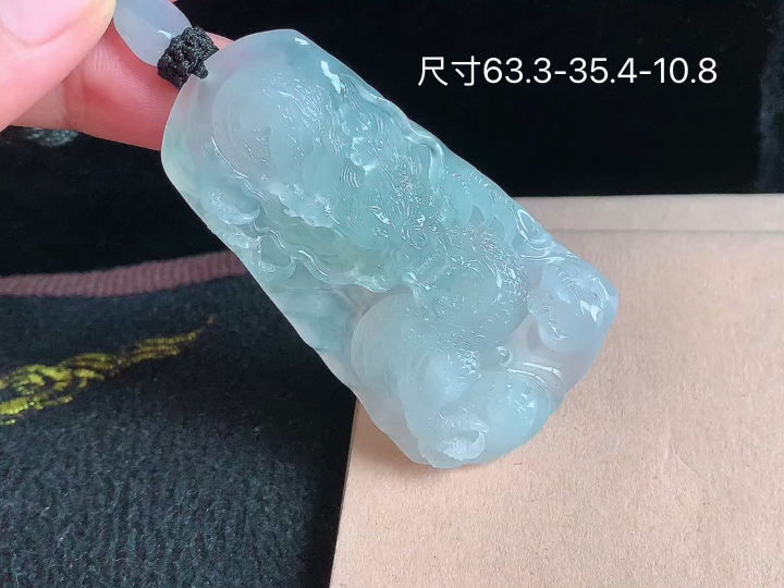 ️ 冰种龙牌 老坑冰透 种老水足 水润光泽 性比高 无裂 尺寸看图