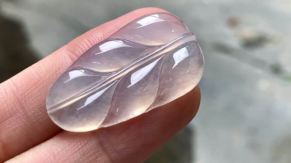 ️ 玻璃种叶子 30.6*17.2*3.6