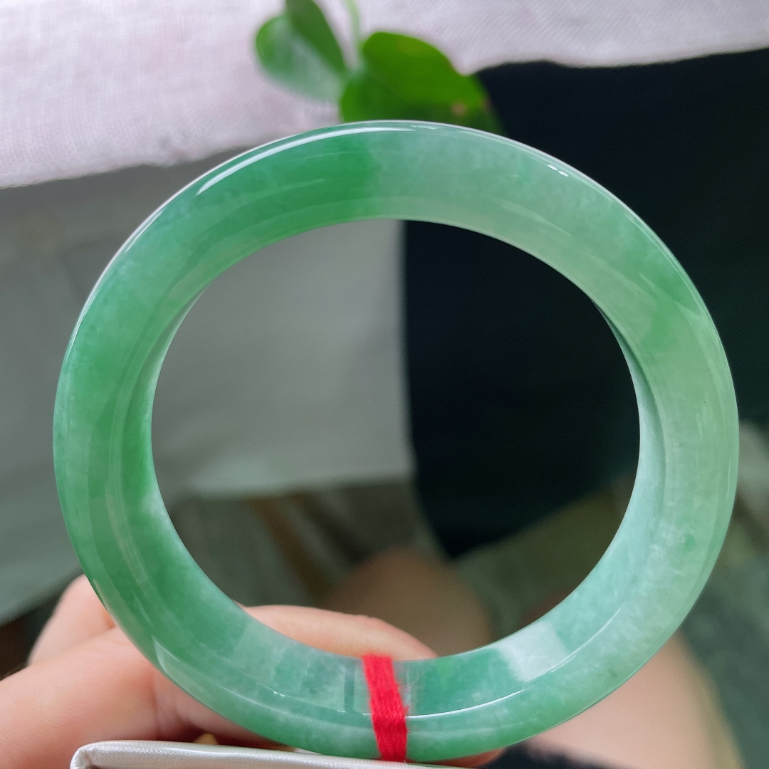 绿底正圈，水润细腻，郁郁葱葱，满园春色关不住，贵气，晶体纹，ss55504a