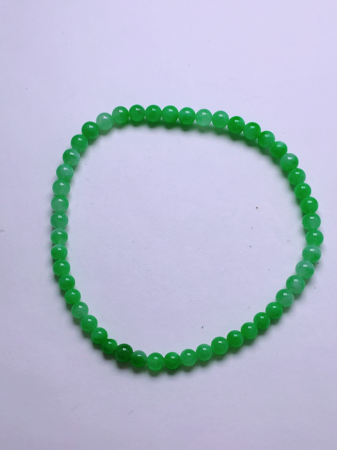 ️绿珠子手串，晶莹剔透，新颖时尚，3.6-4