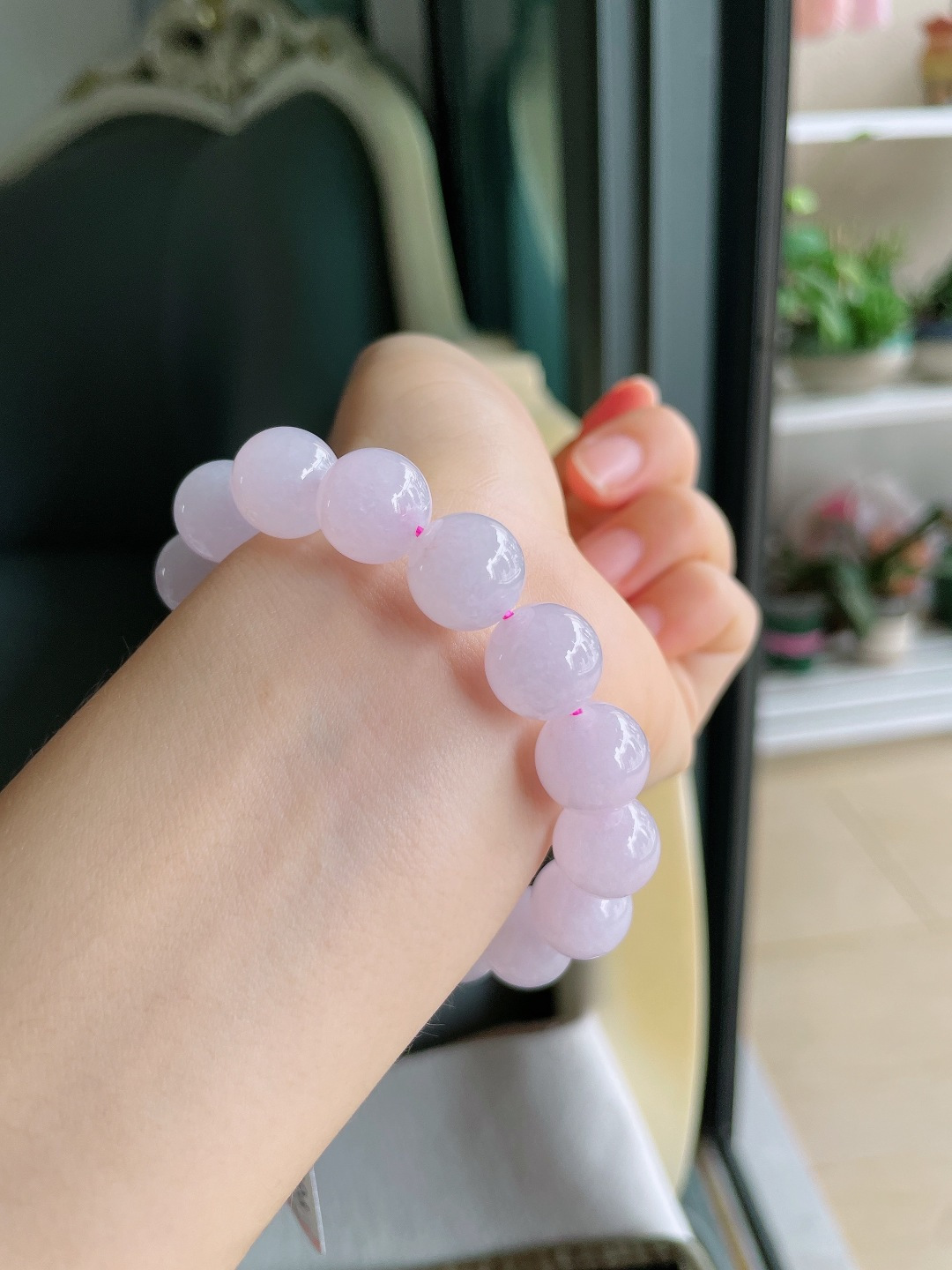️，天然翡翠A货，冰手串，尺寸：12.5mm。【编4396】