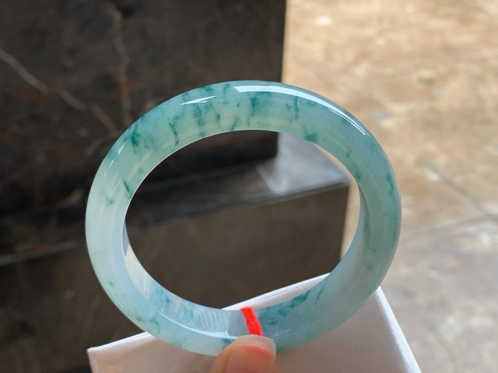 57-12.5-8.6
蓝花手镯^^_^飘花灵韵 细腻