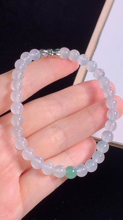 冰种手链，尺寸:6.0-6.0mm 11