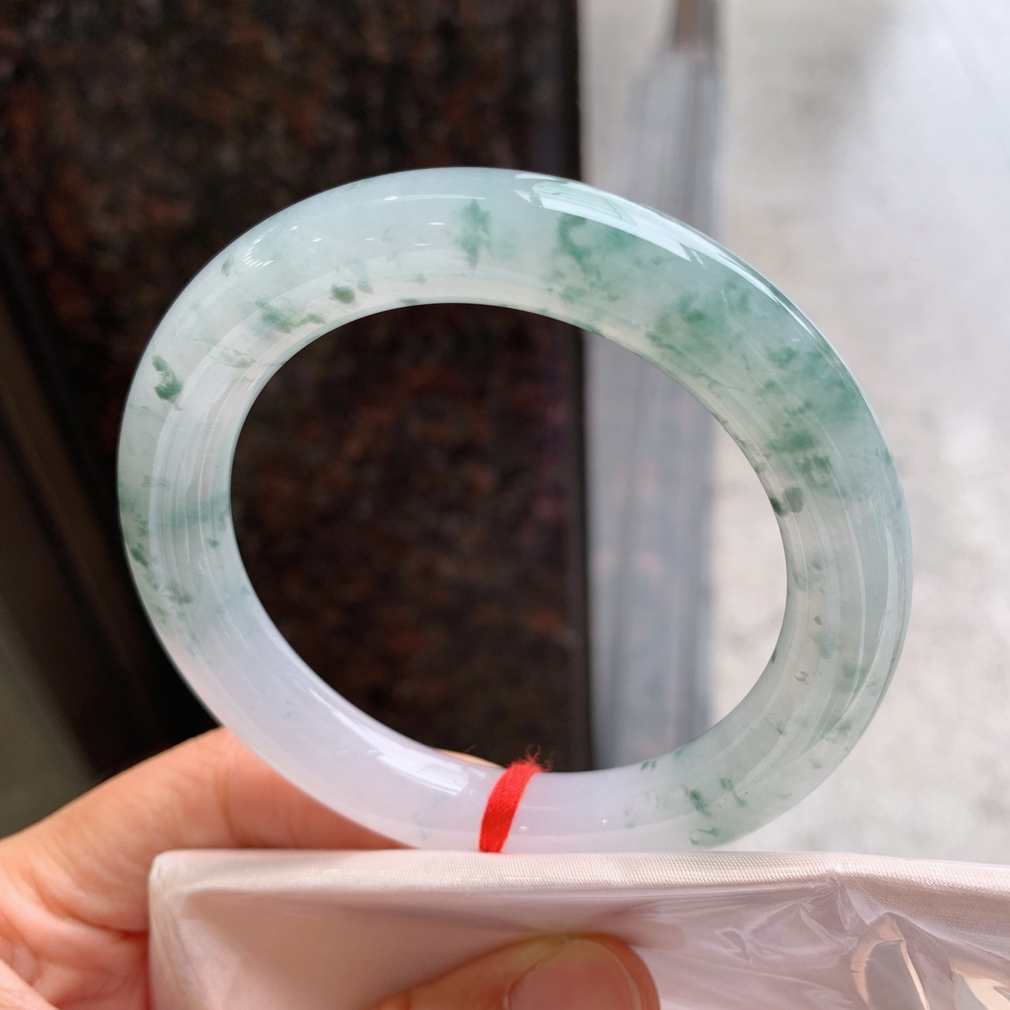 圆条冰飘花 无裂 尺寸：56/10.5 冰润
