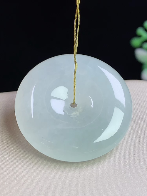 冰种平安扣，无裂，尺寸26.3-5.5mm，Q16xcf