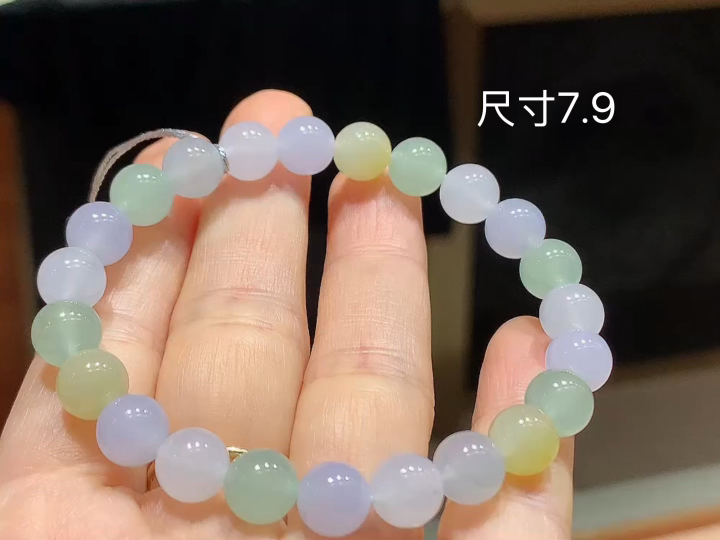 多彩手串  尺寸，7.9