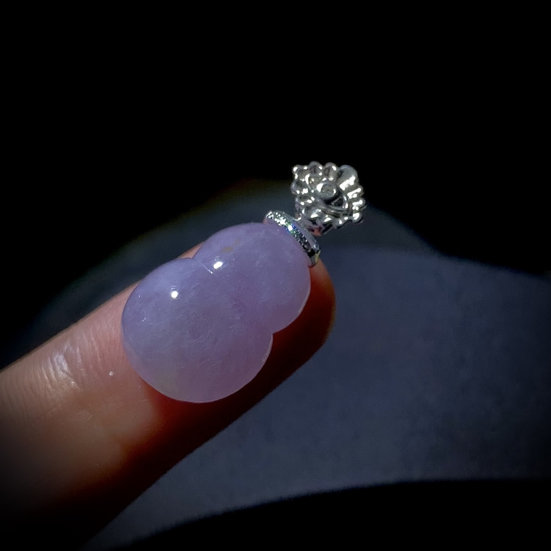冰紫葫芦，27.5-裸石19.5-14-6.8mm，3.9g，18K金，南非钻