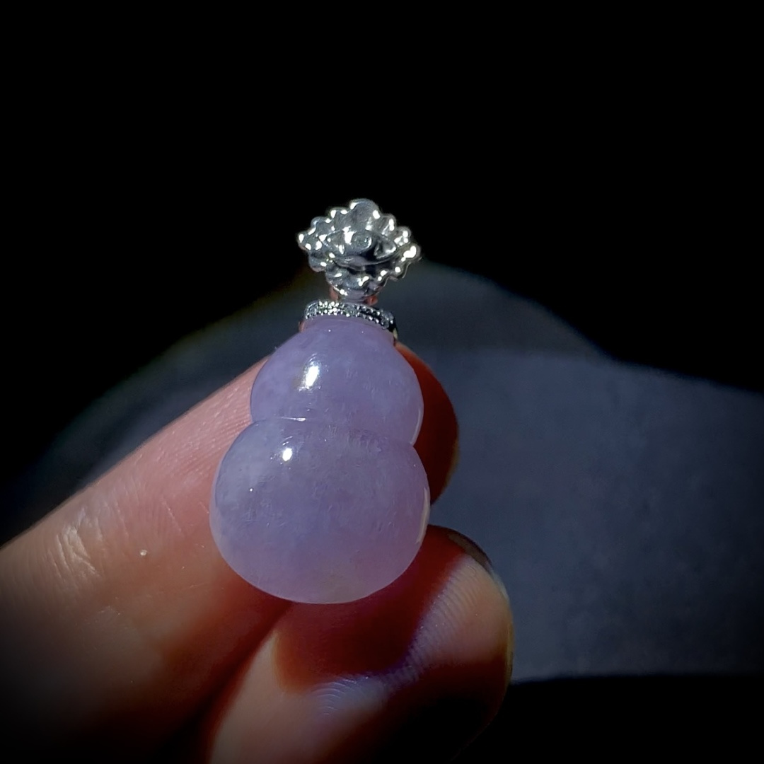 冰紫葫芦，27.5-裸石19.5-14-6.8mm，3.9g，18K金，南非钻