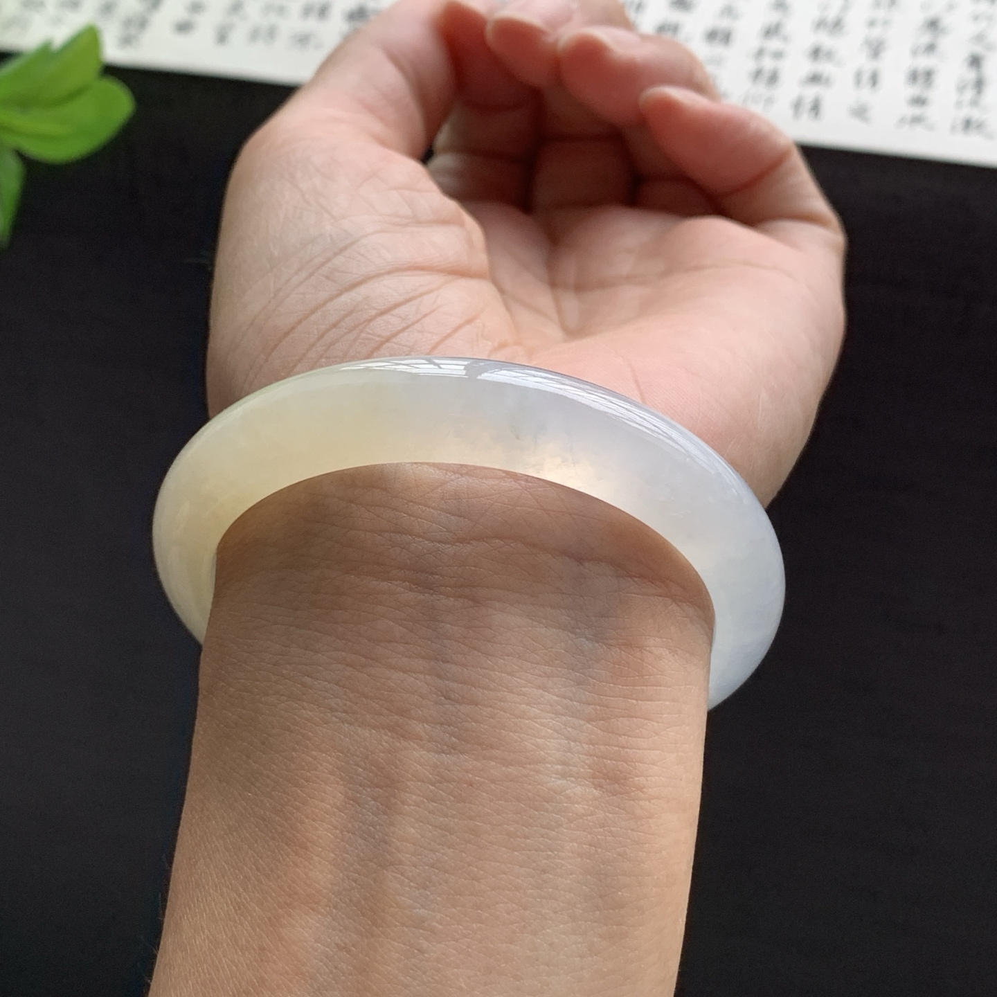 071503XY 黄翡正圈翡翠手镯 54-10.5-7