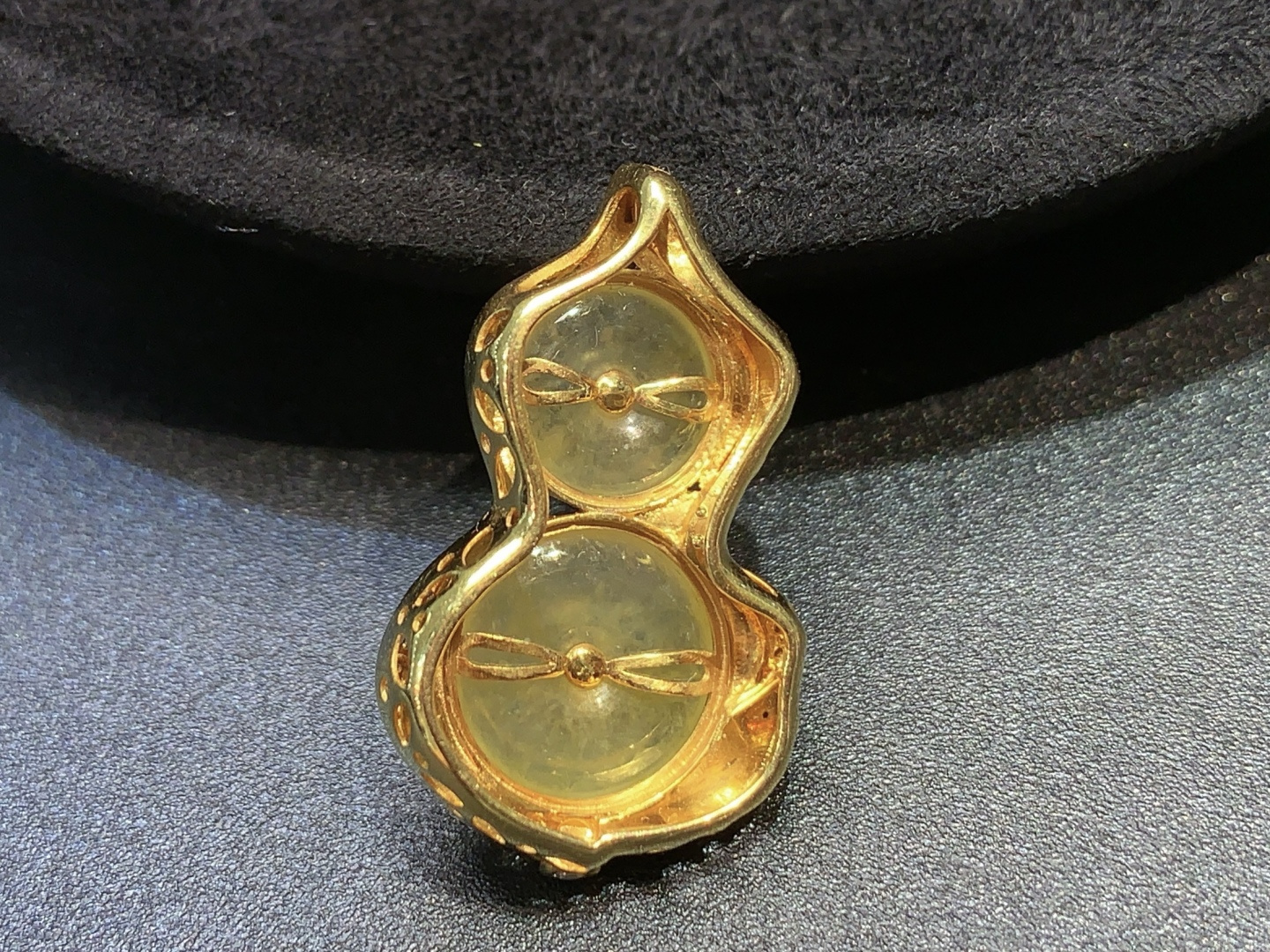 冰黄组合平安扣吊坠，颜色靓丽 雅致，11.3