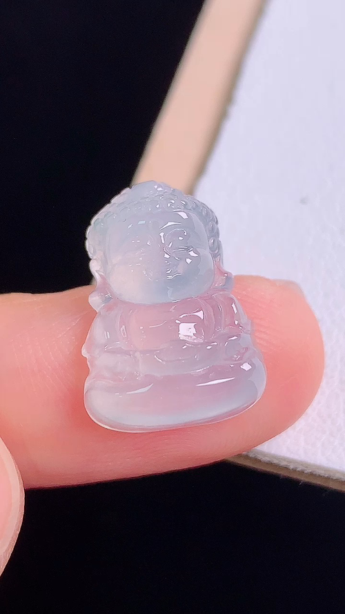️冰种宝宝佛，无裂，尺寸:16.4-11.8-5.7mm 13