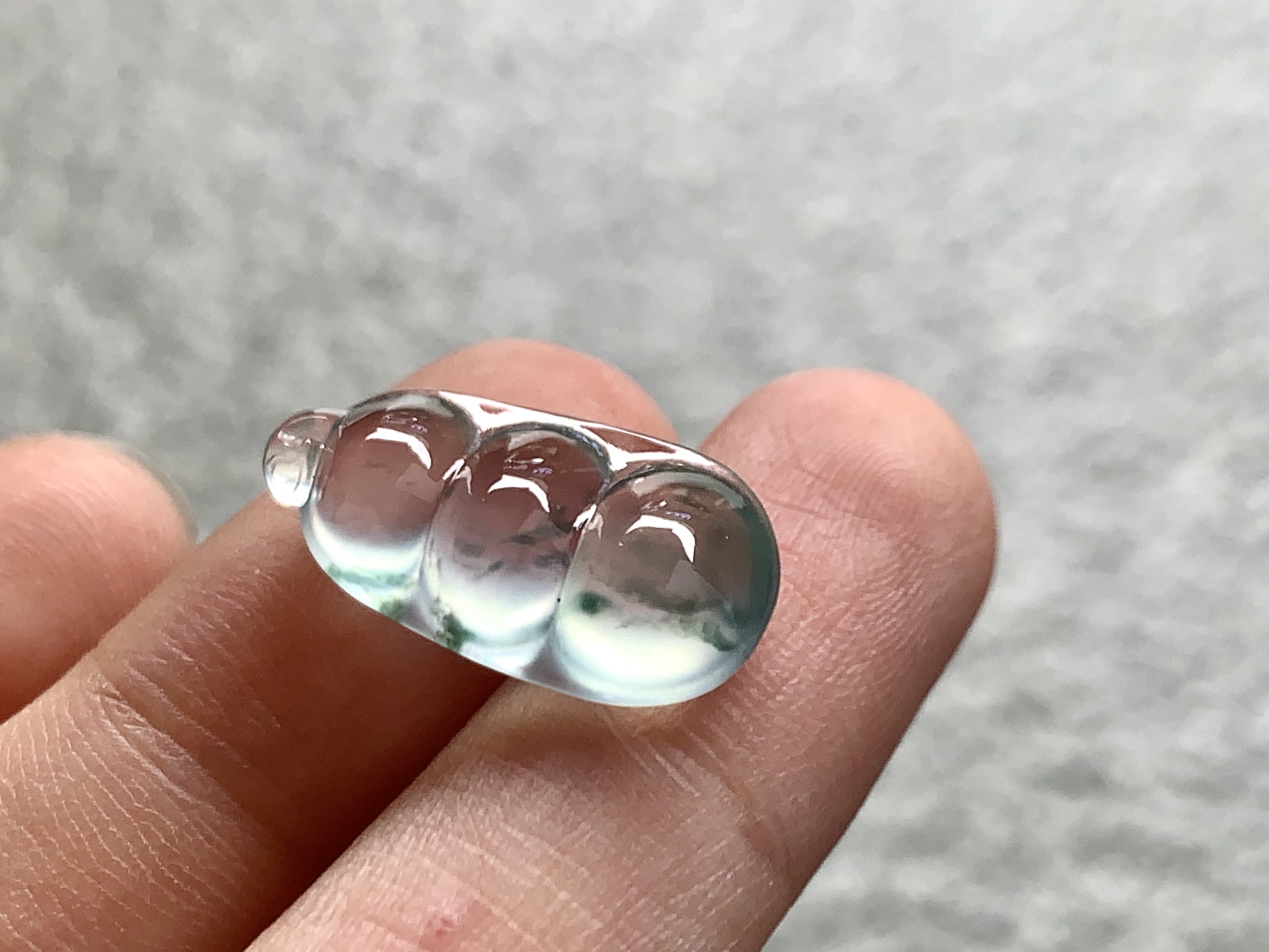 飘绿福豆 尺寸：18.5×10.7×6
