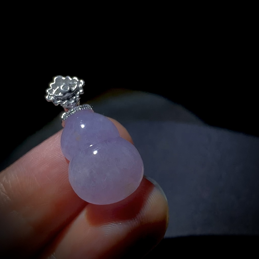 冰紫葫芦，27.5-裸石19.5-14-6.8mm，3.9g，18K金，南非钻